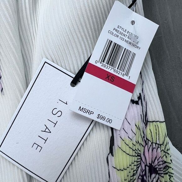 NWT 1.State Pleated Floral Layered Tank Cami XS - Picture 6 of 6